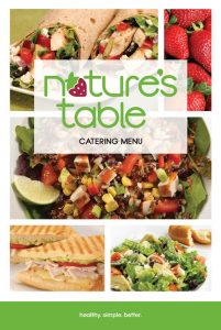 CC Holdings | Nature's Table Catering Menu